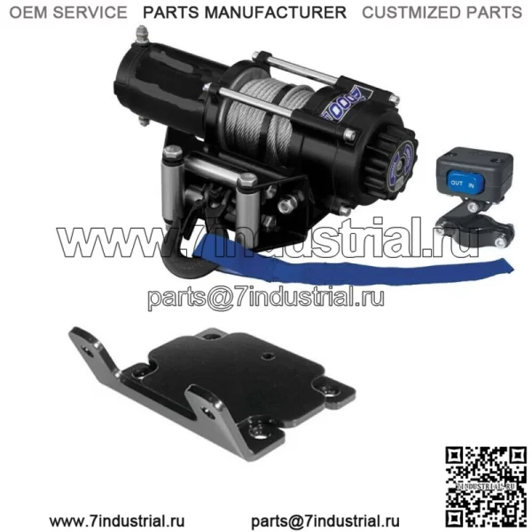 Комплект лебедки 2000 фунтов для John Deere Gator HPX 815E ALL (стальной трос)