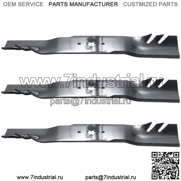 3PK 598-672 Лезвия G5 Gator для 54-дюймового Cub Cadet 742-0677, 942-0677