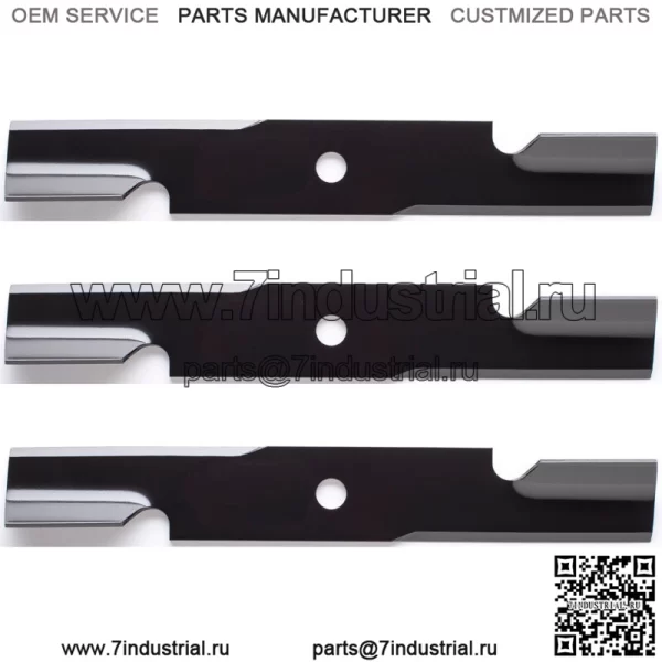 3PK 92-209 Лезвия с высоким подъемом для Exmark 60 Lazer Z X-Series LZX940EKC60RW0