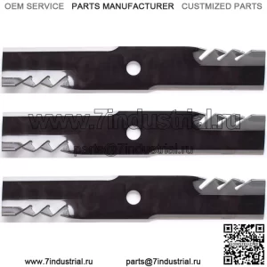 3PK 596-322 Лезвия Gator для Exmark, радиус 52 дюйма, серия E RAE708GEM52300