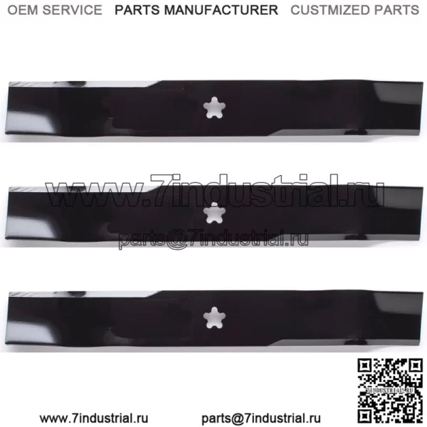 3PK 95-082 Лезвия мульчирующей косилки для Husqvarna YTH24V54 54 дюйма