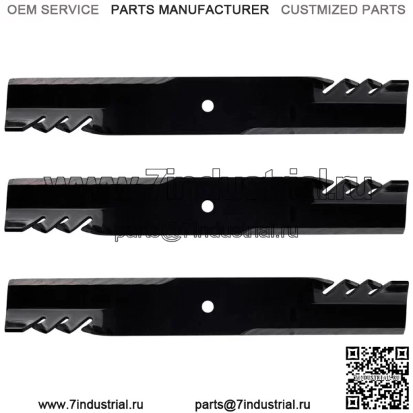 3PK 592-033 Лезвия G5 Gator для Exmark 72 дюйма 103-6399, 103-6404, 116-5171