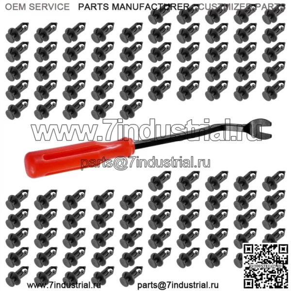 100 Зажим для заклепок крыльев для Polaris Sportsman 500/Sportsman 570 800 7661855 (Для: Polaris Sportsman 570)