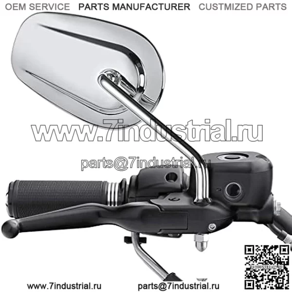 Зеркала заднего вида в форме каплевидной формы Harley 8 мм, совместимые с Harley-Davidson Road King CVO Road Street Tri Glide Freewheeler Street XG500 XG750 Sportster XL883 1200 Softail Street Bob (Sliver) - Image 5