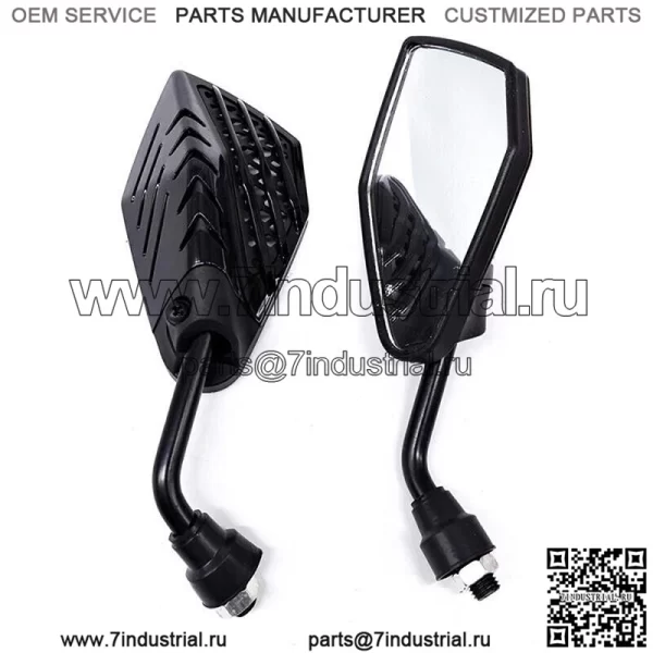 Для Yamaha V Star 650 XVS650 250 1100 пара мотоциклетных зеркал заднего вида с крылом - Image 2