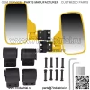 Комплект желтых зеркал бокового обзора NICHE для John Deere Gator HPX XUV 550 560 590 835 (Для: John Deere Gator CS) - Image 2