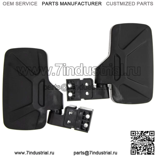 Комплект черных зеркал бокового обзора NICHE для John Deere Gator HPX XUV 550 560 590 835 (Для: John Deere Gator CS) - Image 4
