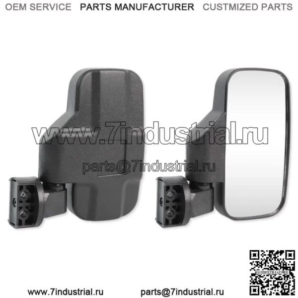 Боковые зеркала заднего вида UTV 1,75-2 дюйма для John Deere Gator EFI 25I 825I 860I 855D (для: John Deere Gator CS) - Image 2