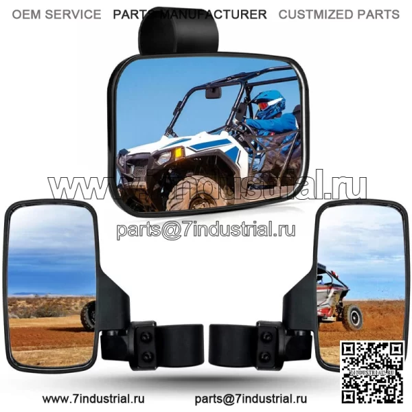 Зеркала заднего вида и центральные зеркала заднего вида UTV для Kawasaki Mule PRO FX FXT DX DXT PRO-MX - Image 2