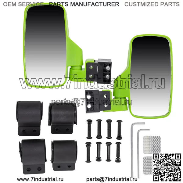 Комплект зеркал бокового обзора для Arctic Cat Prowler Wildcat 500 650 700 1000 Зеленый (Для: John Deere Gator HPX HPX815E)