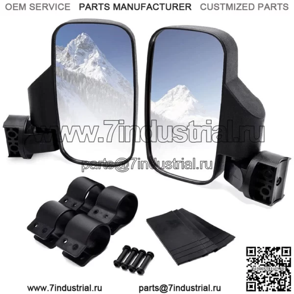 Боковые зеркала заднего вида UTV 1,75 дюйма для Polaris Ranger RZR XP Crew 570 800 900 1000 (для более чем одного автомобиля)