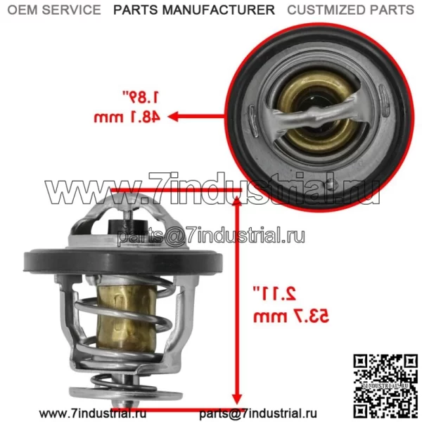 Сборка термостата для Honda Pioneer 500 SXS500M2 2022-2023 гг. - Image 2