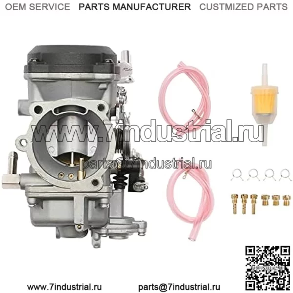 Карбюратор CV40 Carb с дополнительными главными форсунками, медленными форсунками для Harley Davidson Dyna Sportster 883 1200 Heritage Softail Electra Glide Fatboy & More