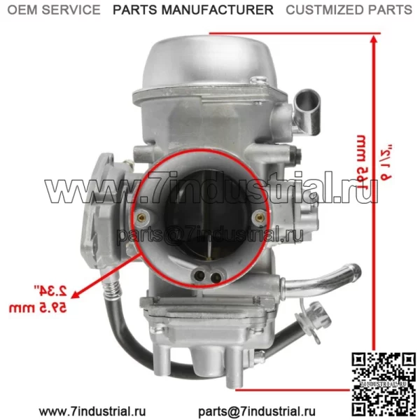 Карбюратор с воздушным и масляным фильтрами для Yamaha Grizzly 660 YFM660 4x4 2002-2006 гг. - Image 3