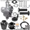Карбюратор VM22 Predator 212CC 196cc CT200U KT196 Moto Mini Bike Race and Go Kart 6,5 л.с. Baja Warrior Heat - включает комплект воздушного фильтра MB165 MB200 и тросик ручки управления дроссельной заслонкой акселератора (черный)