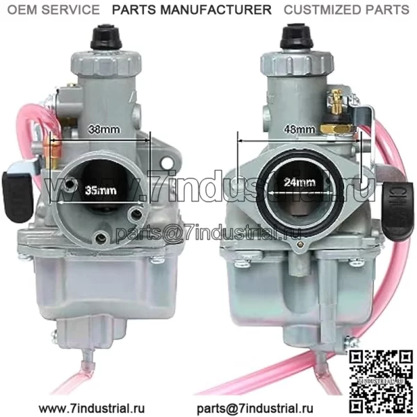 Комплект карбюратора VM22 26 мм для Mikuni Performance Predator 212cc GX160 GX200 CT200U 196cc KT196 Pit Dirt Bike Mini Bike с впускным воздушным фильтром 38 мм, винт регулировки холостого хода, комплект винтов для смеси - Image 3