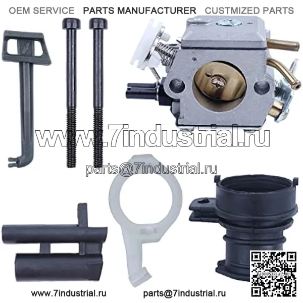 Комплект впускного коллектора карбюратора для Husqvarna 362 365 371 372 372XP для детали бензопилы, карбюратора, дроссельной заслонки, впускного коллектора, втулки, опоры впуска, болта карбюратора - Image 3