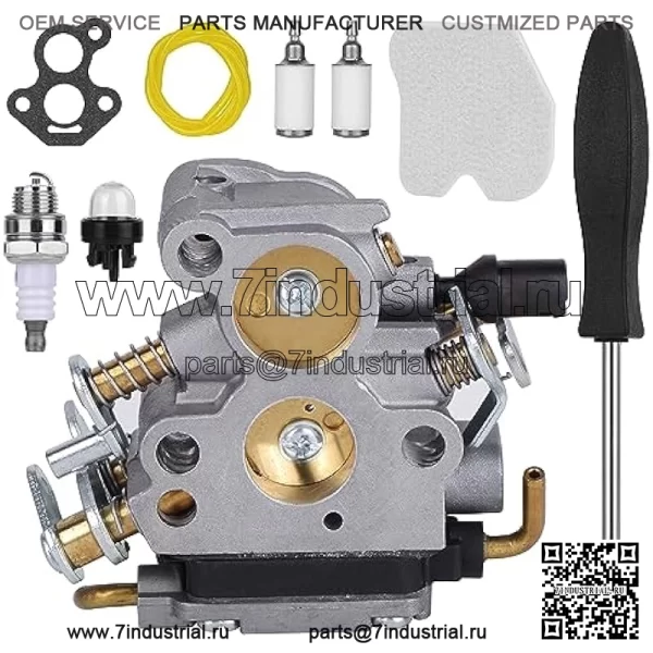 Карбюратор для бензопилы Husqvarna 235 235E 236 236E 240 240E Jonsered CS2234 CS2238 CS2234S CS2238S Заменяет 574719402 545072601 Карбюратор с воздушным фильтром Фильтр топливной линии