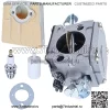 Комплект воздушного фильтра карбюратора для Husqvarna 61 66 181 266 268 272 281 288 для бензопилы, карбюратора, воздушного фильтра, прокладки карбюратора, топливного шланга, свечи зажигания