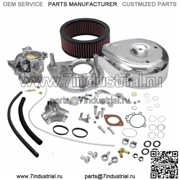 Комплект впускного коллектора карбюратора Super E Shorty Carb 04-06 Harley Sportster XL (Для: Harley-Davidson)