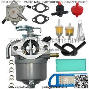 Карбюратор AM122006 подходит для John Deere AM18740 AM121391 Gator 6X4 Worksite PC2387 32429 32256 32414 32429 Заменяет карбюратор Gator 4x2. С воздушным фильтром и топливным насосом