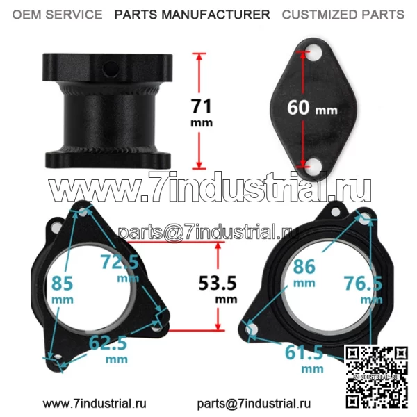 EGR подходит для Volkswagen Golf MK5 Jetta Audi Skoda 2.0TDI циркуляция выхлопных газов - Image 4