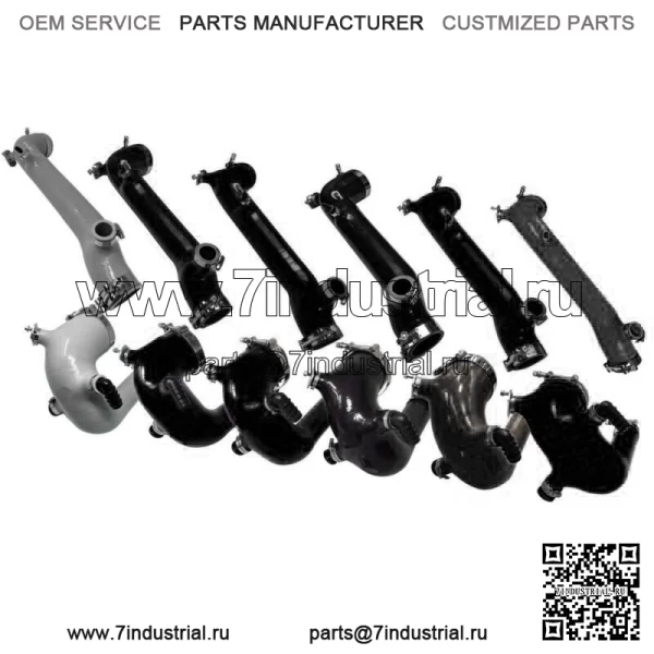 Комплект силиконовой зарядной трубки Polaris RZR XP Turbo & S 2016–2024 гг. С BOV - Image 5