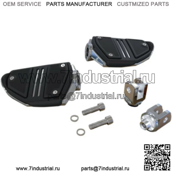 CIRO Twin Rail Хромированные подножки водителя Подножки Половицы Harley 18+ Softail (Для: Harley-Davidson)
