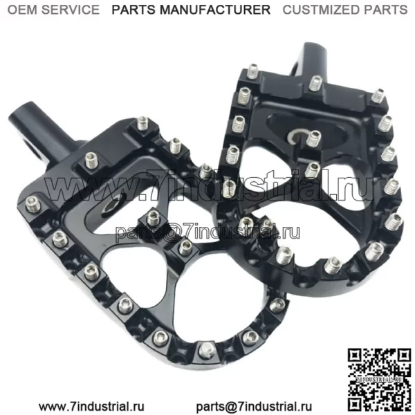 Подножка на платформе для мотоцикла ACM Black Aluminium MX Harley Dyna Sportster Softail (Для: Harley-Davidson)