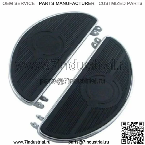 Хромированная копия старой школы, набор подножек Bullseye Floorboards Harley Panhead Duo (для: Harley-Davidson)