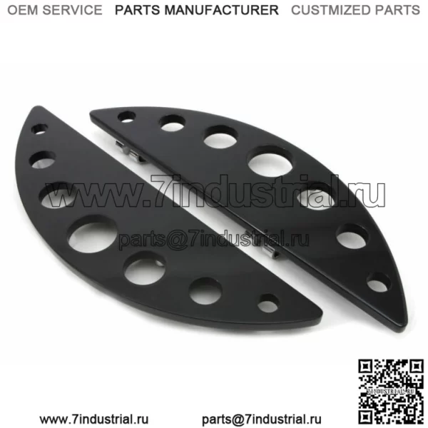 Черные полумесяцы, половицы водителя, подножка 80-17 Harley Touring Softail (для: Harley-Davidson)