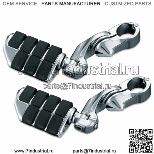 Курякын Хром Передняя 1.25 Защита двигателя Короткие рычаги Iso Highway Pegs Harley Honda (Для: Harley-Davidson)
