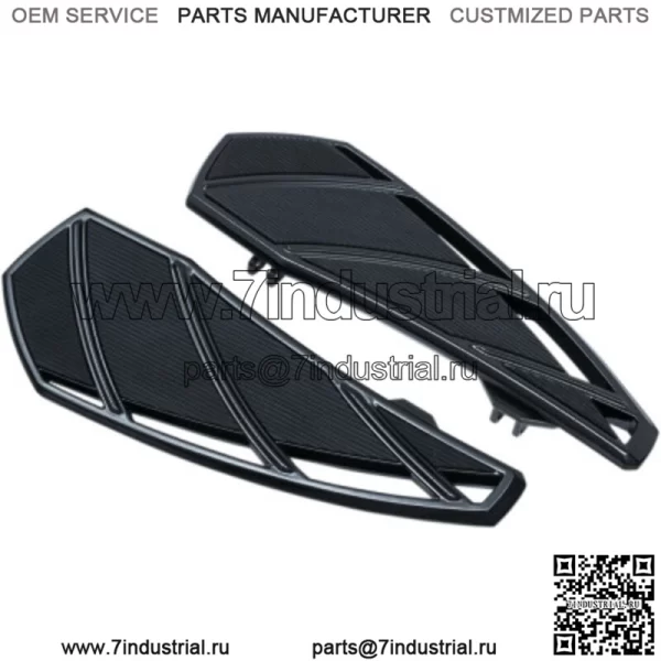 Курякын Black Phantom Driver Подножки Подножки Harley Touring Softail 83+ (Для: Harley-Davidson)