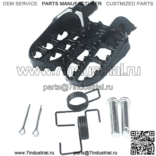 Подножки для ног для Yamaha YZ125 YZ250 PW50 PW80 BW80 DT50 RT100 RT180 TT225S TT225T TTR110 TTR90 TW200 WR200 250 500 XT225 XT250 XT350 Байк-байк, алюминиевый черный цвет