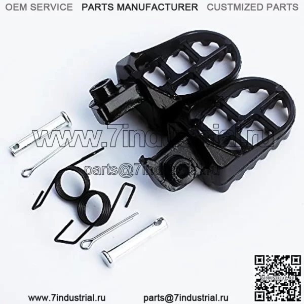 Подножки для ног для Yamaha YZ125 YZ250 PW50 PW80 BW80 DT50 RT100 RT180 TT225S TT225T TTR110 TTR90 TW200 WR200 250 500 XT225 XT250 XT350 Байк-байк, алюминиевый черный цвет - Image 4