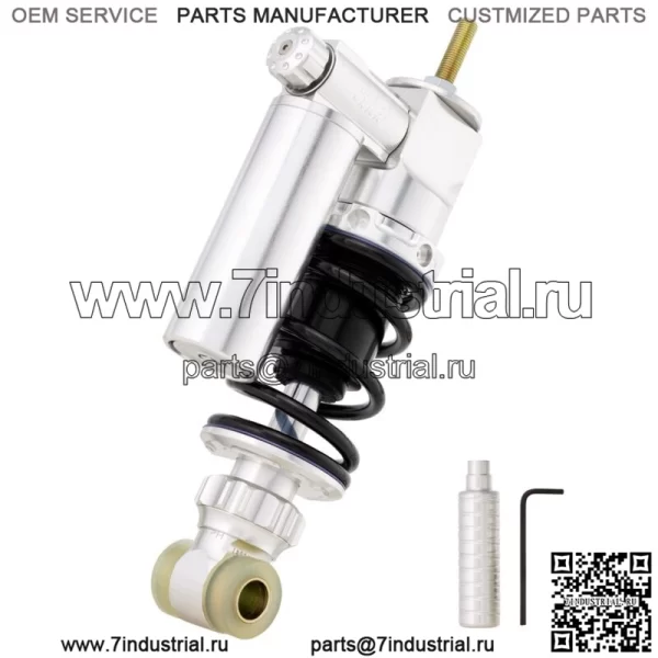 Передняя часть амортизатора Sip Performance Race для Vespa 50-125 PV / ET3, корпус: серебристый