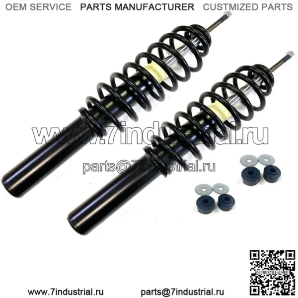 2 передних пружинных амортизатора со втулками подходят для John Deere HPX Gator XUV620i XUV850D (для: John Deere Gator HPX HPX815E)