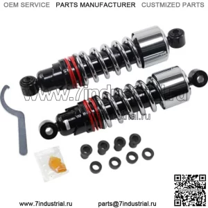 Амортизаторы Burly Brand 10,5" 11,5" Slammer Plus с заниженным хромом Harley 91-17 Dyna FXD (Для: Harley-Davidson)