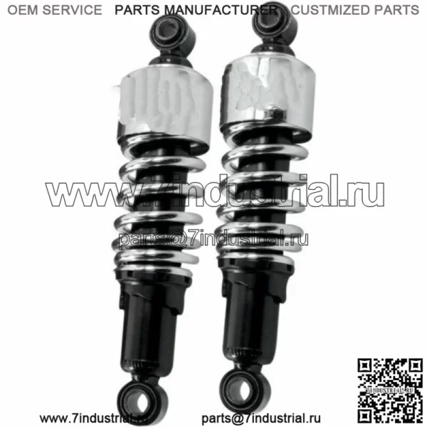 Новый комплект занижения задних амортизаторов Burly Chrome 10,5" Slammer 1984-2020 Harley Touring (Для: Harley-Davidson)