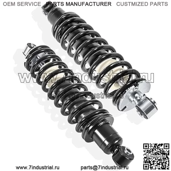 2 пружинные стойки задних амортизаторов, совместимые с John Deere Gator XUV620i и Gator XUV850D. Заменяет OEM-№ AM137958 AM136157 — задний левый и правый амортизатор в сборе.