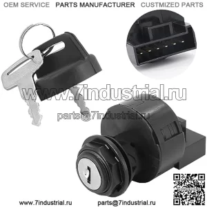 Ключ зажигания для Polaris ACE 570 900 Outlaw 100 Ranger 400 500 570 800 RZR 4 800 570 Scrambler Sportsman 550 500 SE XP ATV Заменить OEM # 4012166 4011142 ШЕСТЬ ПИНОВ, 4 положения