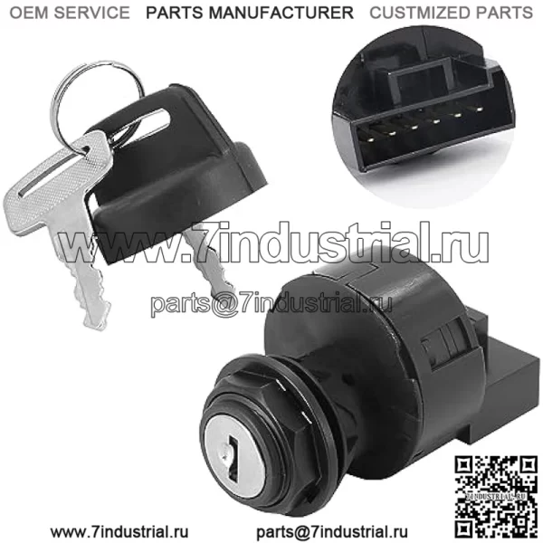 Ключ зажигания для Polaris ACE 570 900 Outlaw 100 Ranger 400 500 570 800 RZR 4 800 570 Scrambler Sportsman 550 500 SE XP ATV Заменить OEM # 4012166 4011142 ШЕСТЬ ПИНОВ, 4 положения