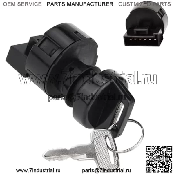 Ключ зажигания, 4 положения, 6 контактов, подходит для Polaris Ranger 400 500 570 800 4x4 Crew ACE 325 570 900 RZR 570 Sportsman 500 550 Репл. # 4012166 4011142