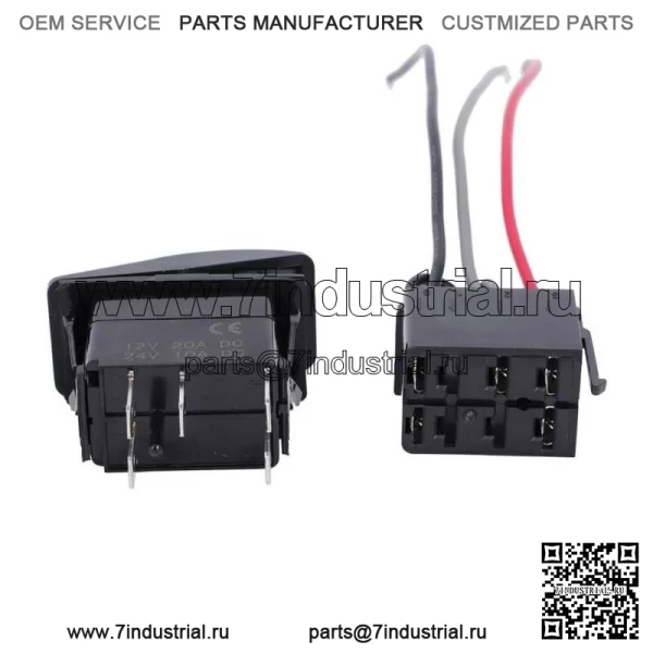 ВЫКЛЮЧАТЕЛЬ ФОНАРОВ CHASE С БЛОКОМ - ЯНТАРНЫЙ ДЛЯ CAN-AM MAVERICK X3 COMMANDER ROCKER - Image 3