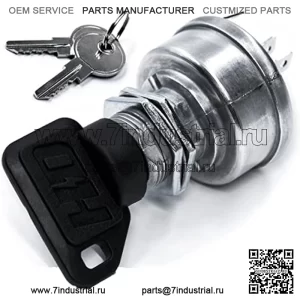 Замок зажигания подходит для John Deere Gator 4x2 4x4 6x4 SR95 Military CS CX TH TS TX RSX XUV RSX850i RSX860i XUV620i XUV625i XUV825i XUV850D — Sport Turf E-Gator HPX — 3 ключа и бесплатный карабин