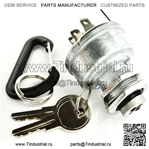 Выключатель зажигания подходит для John Deere Gator 4x2, 4x4, 6x4 SR95 HPX TH CS CX TS TX XUV620i XUV625i XUV825i XUV850D XUV 620i 625i 825i 850D Military Turf E-Gator с 2 ключами и бесплатным карабином - Image 3