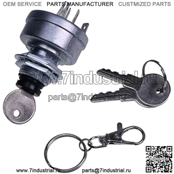 Выключатель зажигания стартера AM101561 TCA22740 AM107076 TCA15075 Совместим с John Deere 130 160 165 170 175 180 185 240 245 260 265 285 320 500