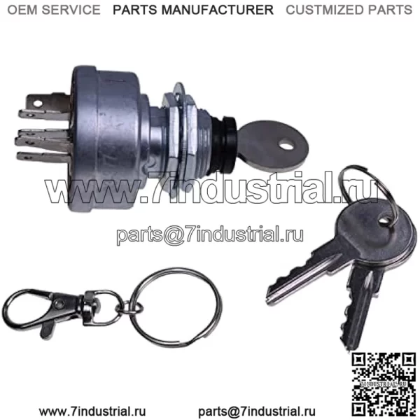 Выключатель зажигания стартера AM101561 TCA22740 AM107076 TCA15075 Совместим с John Deere 130 160 165 170 175 180 185 240 245 260 265 285 320 500 - Image 2