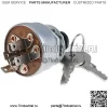 Выключатель зажигания AM101561 TCA22740 AM107076 TCA15075 Совместим с John Deere 130 160 165 170 175 180 185 240 245 260 265 285 320 500, серебристый