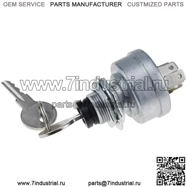 Выключатель зажигания AM101561 TCA22740 AM107076 TCA15075 Совместим с John Deere 130 160 165 170 175 180 185 240 245 260 265 285 320 500, серебристый - Image 3